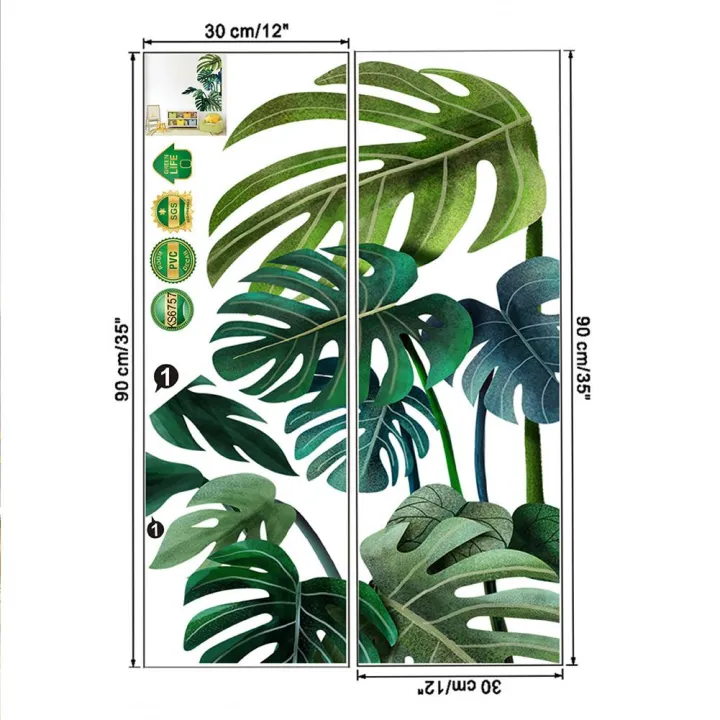 Green%20Tropical%20Leaves%20Wall%20Decal,%20Nature%20Palm%20Tree%20Leaf%20Plants%20Wall%20Sticker%20Art%20Murals,%20Waterproof%20DIY%20Wall%20Decor%20for%20Home%20Decor%20-%20Image%206