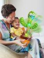 Dancing Cactus Toy Talking Cactus Baby Toys, Singing Cactus Toy Cactus, Mimicking Cactus Toy for Babies Smart Cactus Toy, Repeats What You say. 