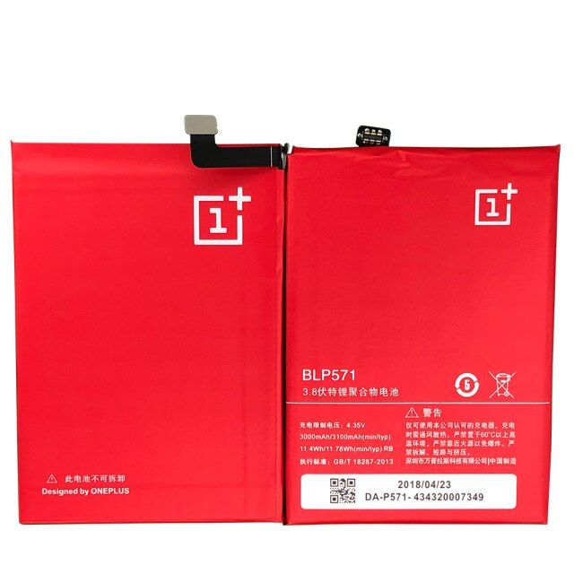 OnePlus One  1/1+ 1 3000mAh BLP571 Replacement battery For Oneplus One 1+ One plus Oneplus One Plus 64GB 16GB Battery  Oneplus 1 One Plus 1 Li-ion Battery High Capacity 3000mAh Replacement Mobile Phone Battery