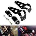 Universal Motorcycle Headlight Mount Bracket Fork Ear Chopper Headlamp Holder Clamp Adjustable Motor Fork Mount. 
