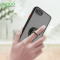 Lenuo Anti-fall Fashion Protective Phone Case For iPhone SE / 7 / 8 Casing Multifunction Car Magnetic Shockproof With Ring Stand Back Cover. 