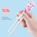 ABS Children's Practice Chopsticks Correct Creative Cartoon Learning Chopsticks Dounp. 