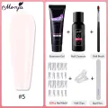Monja 6Pcs/Set Nail Art Extension Kit Acrylic Uv Gel Nail Files Nail Molds Builder Painting Brush Slip Solution Diy Manicure Set. 