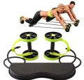 Revoflex Xtreme Abdominal Trainer Home Gym Machine Ab Wheel Roller Sport Bodybuilding Revoflex Xtreme Dobule Wheels AB Roller Pull Rope Abdominal Trainer Gym Equipment Abs Trainer. 