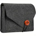 【ZIME】Power Adapter Case Storage Bag Felt Portable Electronic Accessories Storage Bag Portable USB Travel Cable Organizer Electronic. 