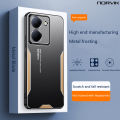 NORVIK For VIVO Y36 4G/Y36 5G NORVIK Phone Case Aluminum Metal shocckproof Shell Matte Back Cover Silicone Full Camera Protection Casing. 