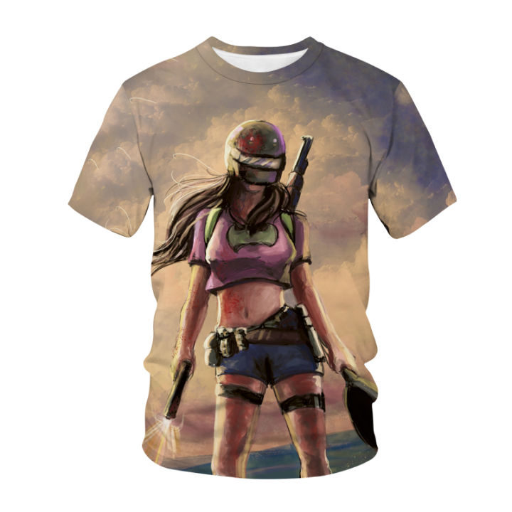 Playerunknowns%20battlegrounds%20T-shirt%20FPS%20game%20PUBG%20cartoons%203D%20printed%20girls%20boys%20unisex%20T-shirt%20casual%20fashion%20kids%20tees%20tops%20-%20Image%203
