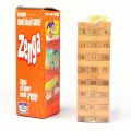 Classic ZENGA Game for Kids, Family and Friends. | with 54 Pcs of Crafted Pure Wooden Building Blocks Stacking Numbers Jenga | Perfect Game for Adults and Everyone. 