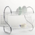 2-Layer Dish Drainer, Sttech1 Multifunction S-Shaped Dual Layers Dish Drying Rack Kitchen Collection. 