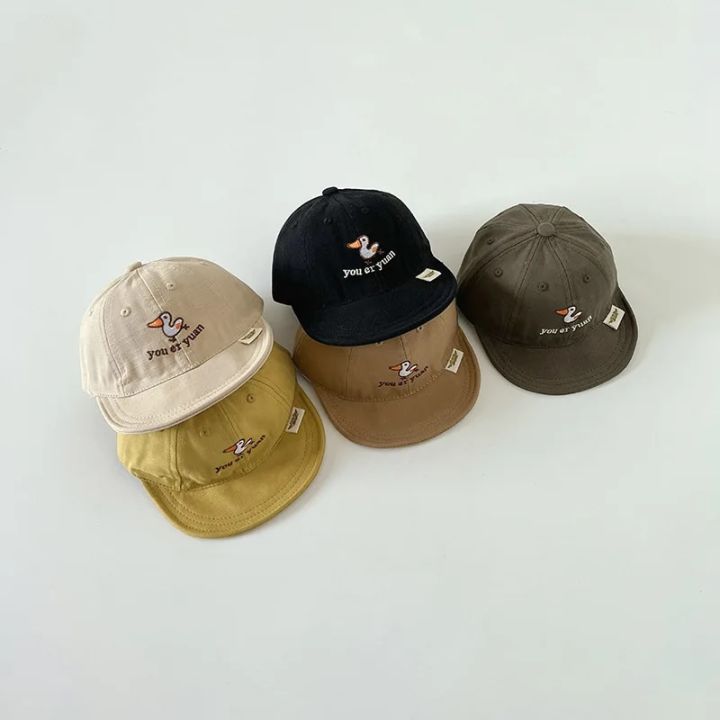 Cute%20Duck%20Baby%20Baseball%20Cap%20Solid%20Color%20Cartoon%20Embroidered%20Peaked%20Hat%20for%20Toddler%20Boy%20Girl%20Summer%20Soft-brim%20Kids%20Casual%20Sun%20Hat%20-%20Image%203