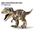 Large particle building blocks Stegosaurus dinosaur Jurassic Park Tyrannosaurus Rex embled toy brick educational toy. 