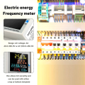Din Rail AC Monitor 6IN1 40-300V 100A Voltage Current Power Factor. 