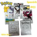 pokemon cards golden Pokemon Cards Metal Gold Silver Vmax GX Card Box Mewtwo Pikachu Rare Collection Battle Trainer Card Children Toys Birthday GiftsParty Games Crafts. 