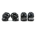 4Pcs/Set Universal Skull Car Auto Wheel Tire Valve Stem Caps Dust Covers Modified Tire Valve Cap for Car, Motorcycle and Bicycle. 