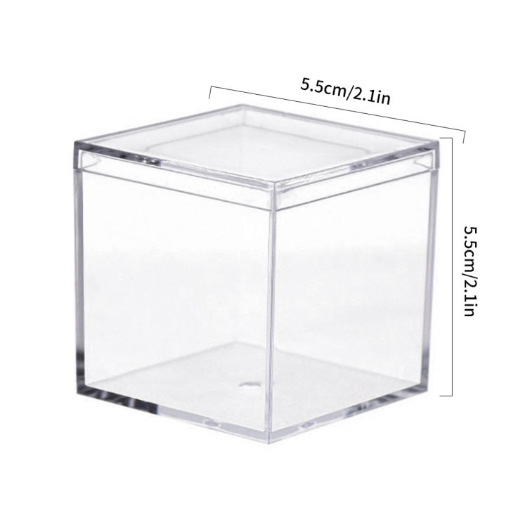 1/3PCS%20Transparent%20Acrylic%20Plastic%20Square%20Cube%20Box%20With%20Lids%20Durable%20Candy%20Box%20Multiple%20Uses%20Transparent%20Case%20Home%20Organizer%20Container%20-%20Image%208