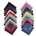 2019 Newest Hot Scarf Headband Bandanas Head wrap Cotton Head Wrap Neck Wristband Handkerchief Black White Pink. 