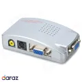 VGA to AV / S-Video / RCA Composite Video Converter - Silver. 