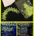50 Pcs Star Fluorescent Glow in The Dark Luminous on Wall Stickers for Kids Wall Decor Living Room Decoration. 