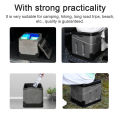 Car Storage Box Folding Trunk Organizer Portable Stool Rubbish Can with Cover for Camping Hiking Boat Road Trips Beach. 