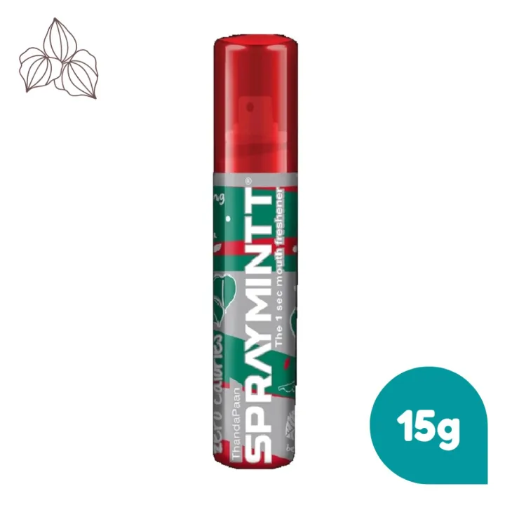 Spraymintt 1 Second Instant Mouth Freshener Spray Mouth spray breath freshener 15 gm – ThandaPaan | Natural Herbal formulation for Long lasting freshness & Germ-free mouth