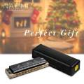 Portable Harmonica 10 Holes Mouth Organ for Kids Musicians Music Lovers. 