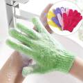 LeiyanSpecial Houseeker Nylon Shower Bath Glove Exfoliating Mitt Glove Skin Wash Spa Massage Foam Sponge Scrub Body Scrubber Cleaner Glove for Bathroom. 
