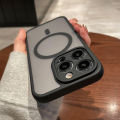 HOCE Frosted Magnetic Phone Cases For iPhone 11 12 13 14 15 Pro Max 14 15 Plus Magsafe Case Skin Feel Matte Black Cover. 
