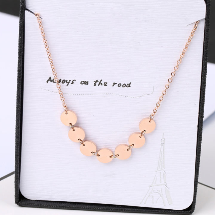 %E3%80%90Hottest%20Trends%E3%80%91Titanium%20Steel%2018K%20Rose%20Gold%20Round%20Piece%20Anklet%20Women's%20All-match%20Fashion%20Simple%20Personalized%20Foot%20Chain%20Anklet%20Jewelry%20-%20Image%203