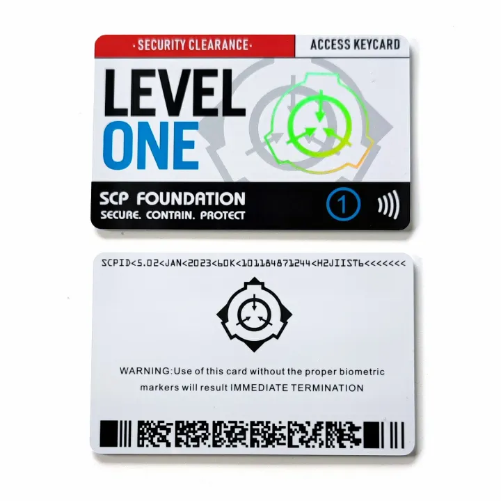 SCP%20ID%20keycard%20,scp%20secret%20foundation%20cards,Special%20Logo%20Cosplay%20Access%20Grade%20Card%20GU-2552%20-%20Image%205