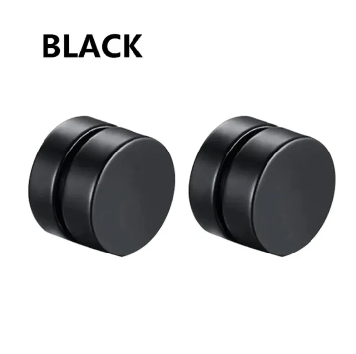 Magnetic%20Earrings%20-%20Black%20and%20Silver%20Clip-On%20Studs%20for%20Men%20and%20Women%20-%20Image%202