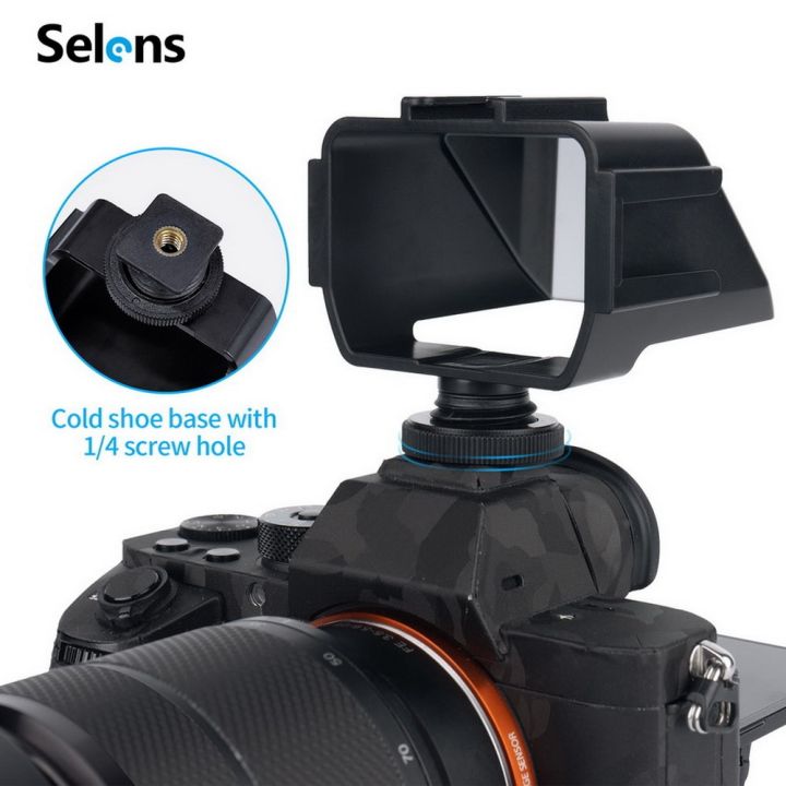 Camera%20Selfie%20Flip%20Up%20Screen%20with%203%20Shoe%20Mounts%20A6000/A6300/A6500/A72/A73%20Z6/Z7%20-%20Image%207