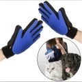 Pet Grooming Glove - Gentle Deshedding Brush Glove - Efficient Pet Hair Remover Mitt - Enhanced Five Finger Design. 