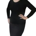 Ladies long sleeve tshirt (Black color). 