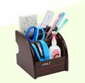 Wooden Pen Holder Desk Organizer - Classy Stationery Holder by ZinZen. 
