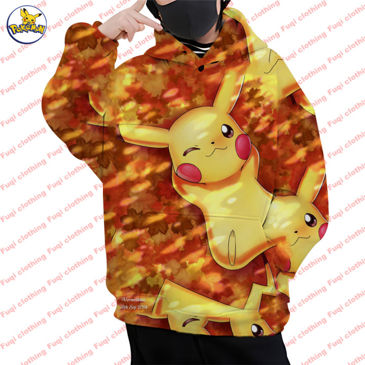 Pocket%20monster%20-%20Picachu%20hoodie%20Baokemeng%20series%20printed%20hoodie%20long-sleeved%20men's%20sweatshirt%20top%20children's%20coat%20-%20Image%207