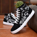 Canvas Shoes Men's High-Top Shoes Men's Fashion Shoes Korean Style Trendy Casual Board Shoes Spring and Autumn Breathable Student All-Matching Cloth Shoes. 