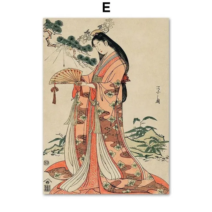 Canvas%20art%20wall%20and%20female%20mt.%20Fuji%20vintage%20japanese%20peacock%20crane%20poster%20print%20painting%20living%20room%20decorative%20wall%20art%20-%20Image%207