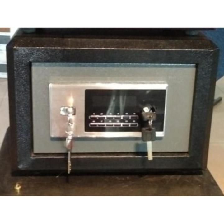 Room Safe Locker Digital Lock and 2 Keys Combination 48.5x43.5x34.5 cms Heavy Steel Security Hotel Office House Commercial