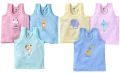 Zero Kids Printed Light Color Cotton Vest Pack of 3Pcs. 