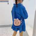 【GUTTY Lifestyle Store

】plush round bunny crossbody bags purse kids shoulder children. 