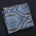 Handkerchief Smooth Striped Paisley Floral Pattern Pocket Square. 