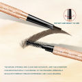 Ocheal Waterproof Eyebrow Pencil Dual Head Brown Eyeliner Pen Girl Face Eye Make Up Comestics Brushes. 