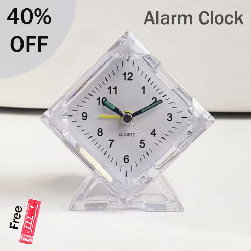 Electronic Alarm Clock Mini Clock Desk Clock Salient Alarm Clock kite shape Beep Alarm Clock Travel Bedroom Deco in Daraz Flyer 9