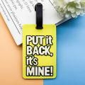 1Pc Bag Travel Accessories Creative Letter Luggage English Tags Suitcase Silicon Portable Travel Label Cologo. 