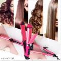 Nova 2 in 1 Hair Curler & Straightener Set Dry Straight Curl Beauty Tool For Women. 