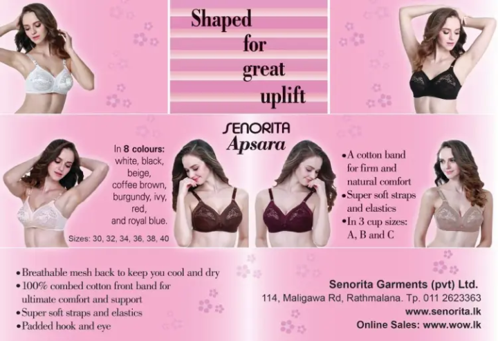 Senorita%20Women%E2%80%99s%20Lace%20Bra%20%E2%80%93%20100%25%20Cotton,%20Half-Type%20Bra%20for%20Girls%20&%20Women%20in%20Multiple%20Colors%20-%20Image%202