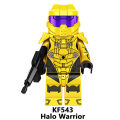 【Global best-seller】Compatible with LEGO Halo Warrior Shooting Game Third-Party Assembled Figures Children's Educational Toys KF6043. 