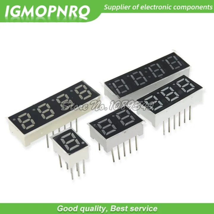 Led 4 Bit Digit 2PCS/lot 0.8inch LED display 7 Segment 2 Bit 3 Bit 4 Bit Digit Tube Red ...