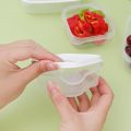 Portable Reusable Plastic Transparent Food Organizer with Cover Fridge Vegetable Fresh Keeping Storage Box Home Fruits Grains Sorting Container. 