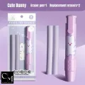 Cute Eraser | Pressing Cartoon Pencil Eraser Pen Type Replaceable Eraser Pen. 